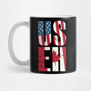 US EH American Canadian USA Canada Flag USEH Proud Patriotic Mug